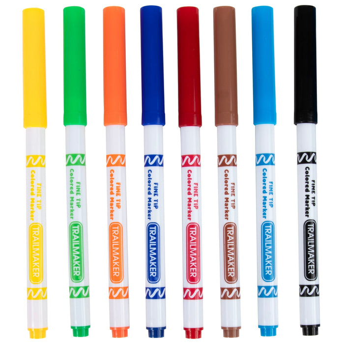 Wholesale Fine Tip Markers - 8 Pack - BagsInBulk.com