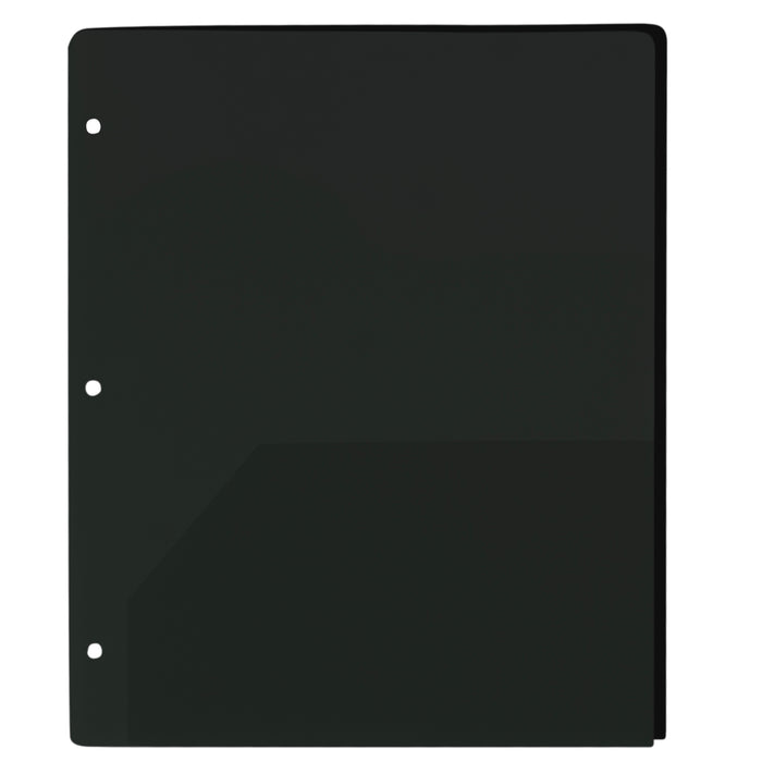 Translucent 2-Pocket Poly Folders - BagsInBulk.com