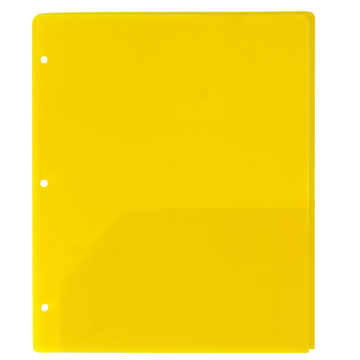 Translucent 2-Pocket Poly Folders - BagsInBulk.com