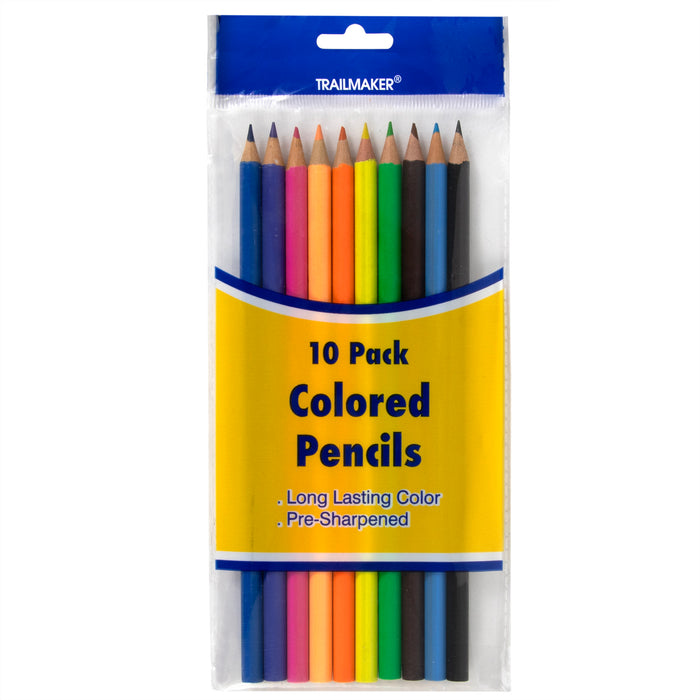 10 Pack Of Colored Pencils - BagsInBulk.com