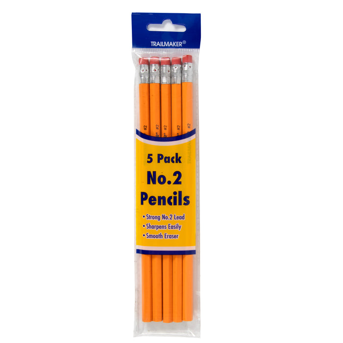 Wholesale No. 2 Pencils - 5 Pack - BagsInBulk.com