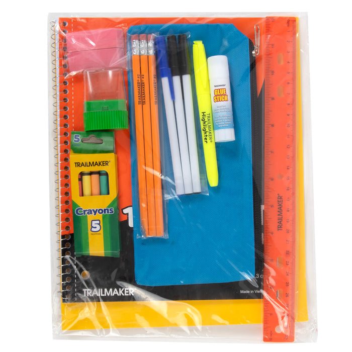 20 Piece School Supply Kit - BagsInBulk.com