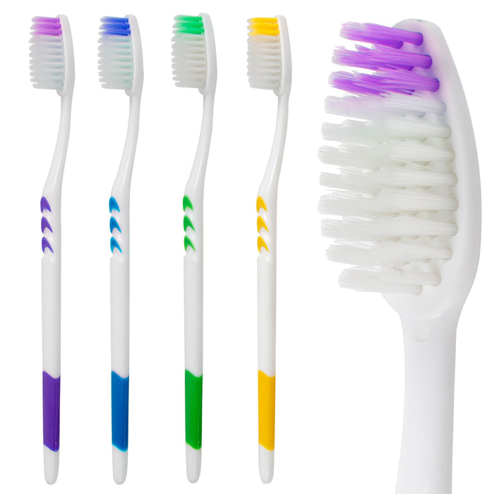 Wholesale 39 Bristle Head Adult Toothbrush - 4 Colors -