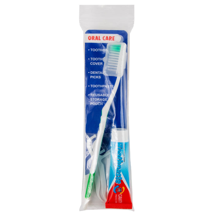 Travel Oral Care 6 Piece Kit - BagsInBulk.com