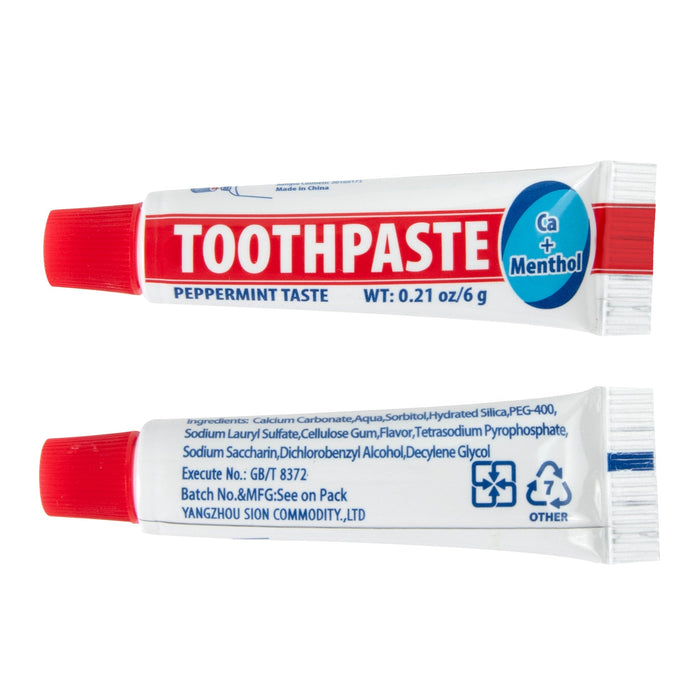 Peppermint Toothpaste - 0.21 ounces (6 grams) - BagsInBulk.com