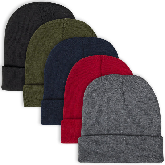 Kids Winter Knit Hat Beanie – 5 Colors - BagsInBulk.com
