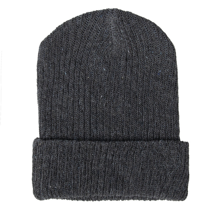 Adult Wool Knit Hat Beanie - Grey - BagsInBulk.com