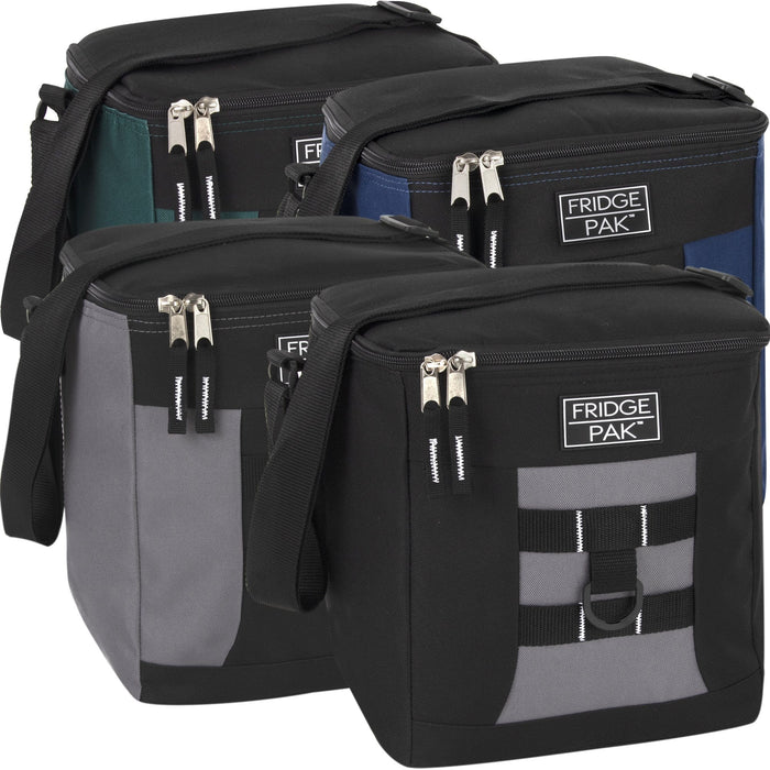 Wholesale Fridge Pak 18 Can Cooler Bag - 4 Colors - 