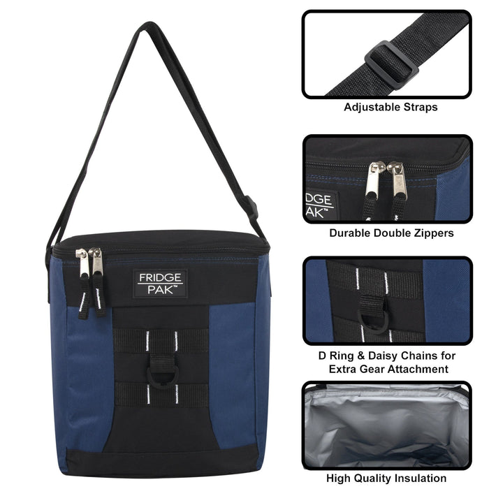 Wholesale Fridge Pak 18 Can Cooler Bag - 4 Colors -