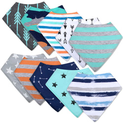 10-Pack Baby Bandana Bibs - Boys - BagsInBulk.com