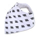 6-Pack Baby Bandana Bibs - Black & White - BagsInBulk.com