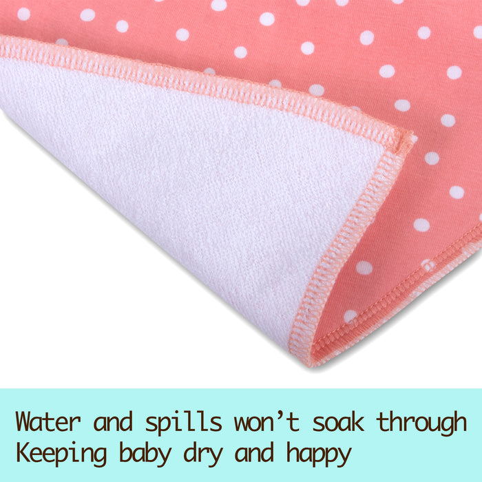 6-Pack Baby Bandana Bibs - Girls - BagsInBulk.com