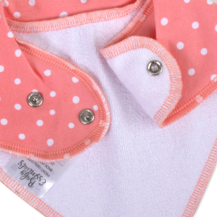 6-Pack Baby Bandana Bibs - Girls - BagsInBulk.com