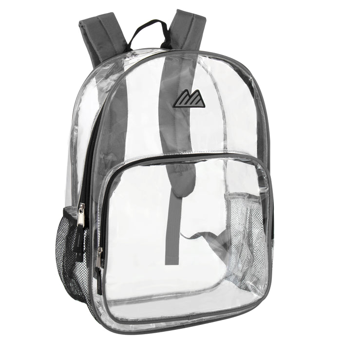Trailmaker 17 Inch Clear Backpack - BagsInBulk.com