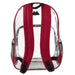 Trailmaker 17 Inch Clear Backpack - Red - BagsInBulk.com