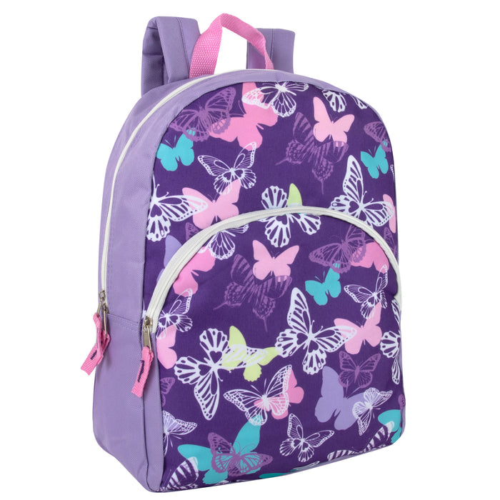15-Inch Bulk Children's Character Backpack - 8 Colors