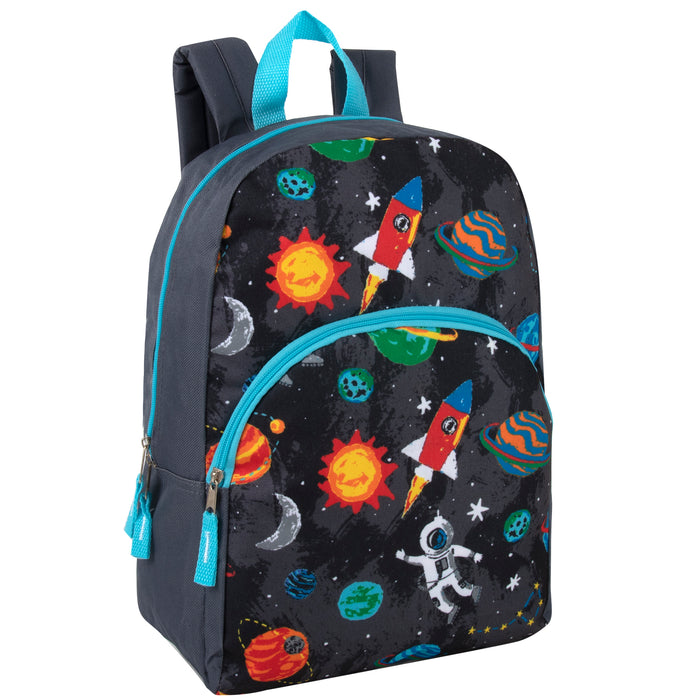 15-Inch Bulk Children's Character Backpack - 8 Colors