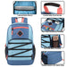 Wholesale Double Zippered Bungee Backpack With Laptop Section - 3 Colors - BagsInBulk.com