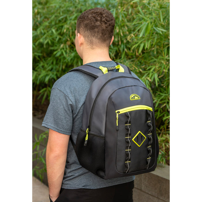 18 Inch Premium Double Daisy Chain Backpack - Black
