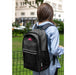 Wholesale 18 Inch Multi-Pocket Reflective Backpack -  Black - BagsInBulk.com