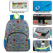 17-inch Printed Monster Backpack w Matching Pencil Case - BagsInBulk.com