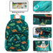 17-inch Printed Dinosaur Backpack w Matching Pencil Case - BagsInBulk.com