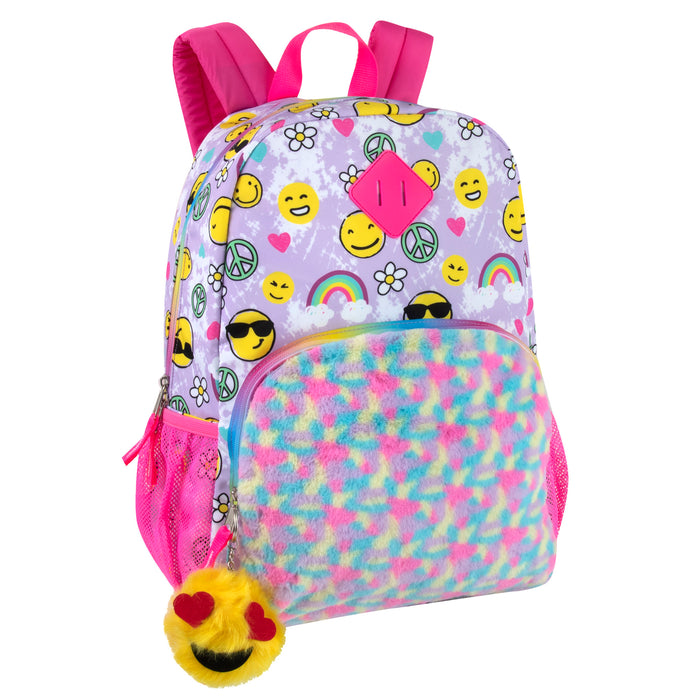 Wholesale 17 Inch Printed Backpack With Side Mesh Pockets - Single Girls Print - BagsInBulk.com