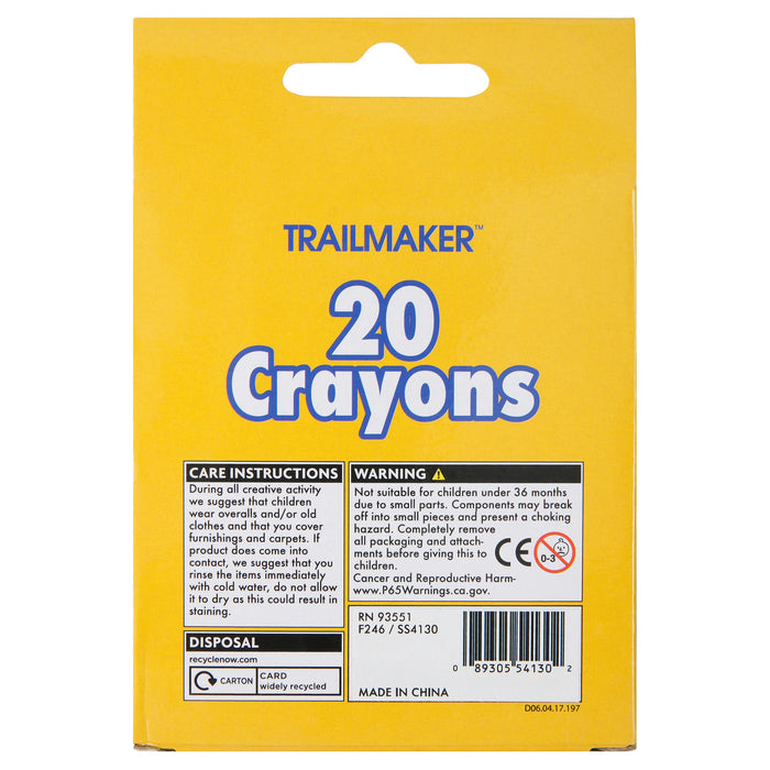 Crayons 20-Pack - BagsInBulk.com