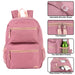 Wholesale Trailmaker 17 Inch Double Front Pocket Backpack - 4 Pastel Colors - BagsInBulk.com