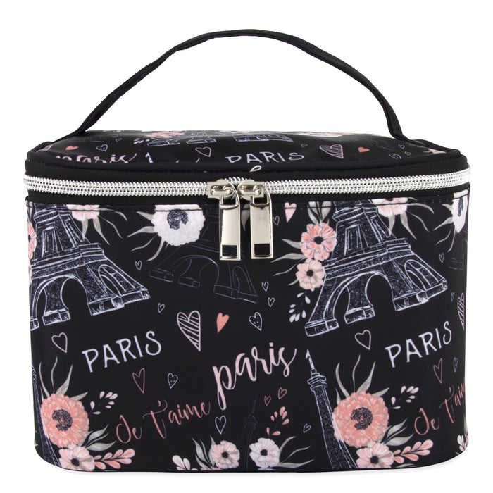 Cosmetic Traveling Case - Paris Print - BagsInBulk.com