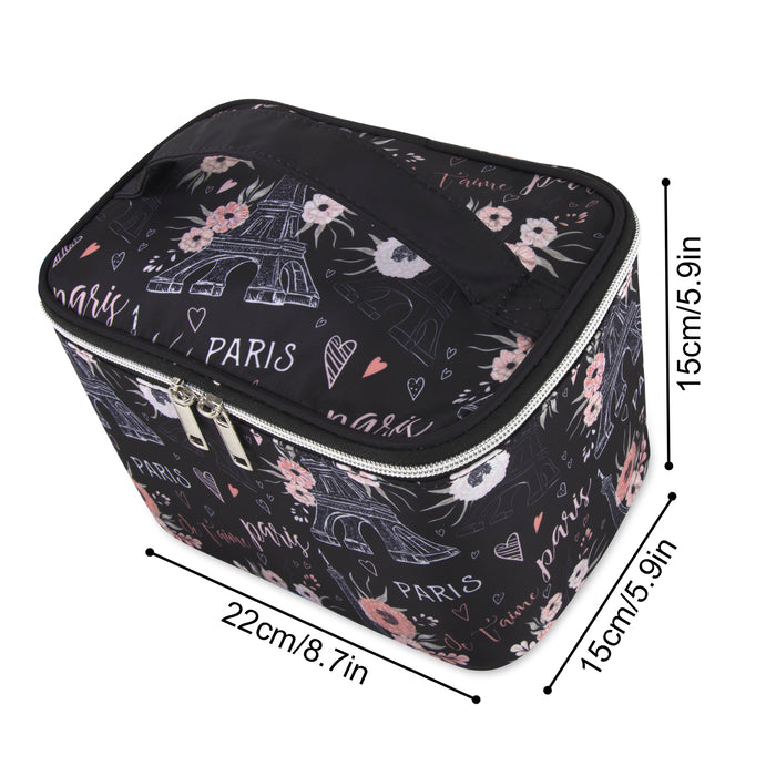 Cosmetic Traveling Case - Paris Print - BagsInBulk.com