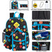 17-Inch Emoji Backpack Set - 6 In 1 - BagsInBulk.com