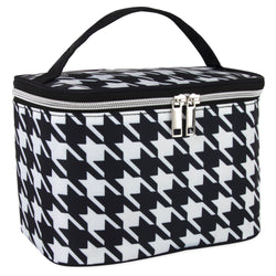Cosmetic Traveling Case - Houndstooth Print - BagsInBulk.com