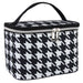 Cosmetic Traveling Case - Houndstooth Print - BagsInBulk.com