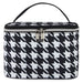 Cosmetic Traveling Case - Houndstooth Print - BagsInBulk.com