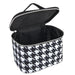 Cosmetic Traveling Case - Houndstooth Print - BagsInBulk.com