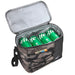 Fridge Pak 12 Can Printed Cooler Bag With Front Zippered Pocket - BagsInBulk.com