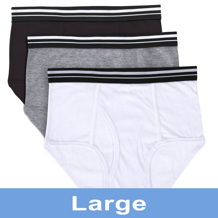 Men's Briefs Underwear - 3 Color Assortment