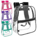 Trailmaker Clear Mini Backpack - Four Color Choices - BagsInBulk.com