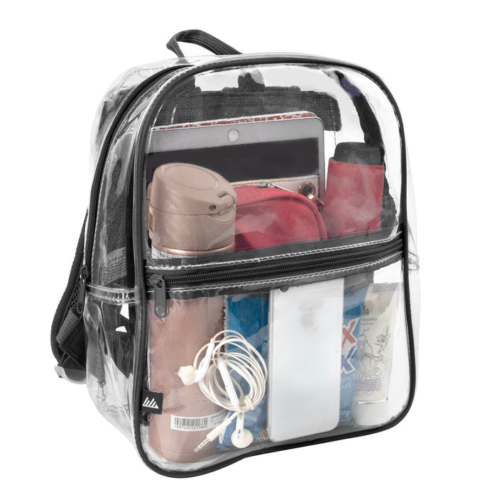 Trailmaker Clear Mini Backpack - Four Color Choices - BagsInBulk.com