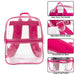 Trailmaker Clear Mini Backpack - Four Color Choices - BagsInBulk.com