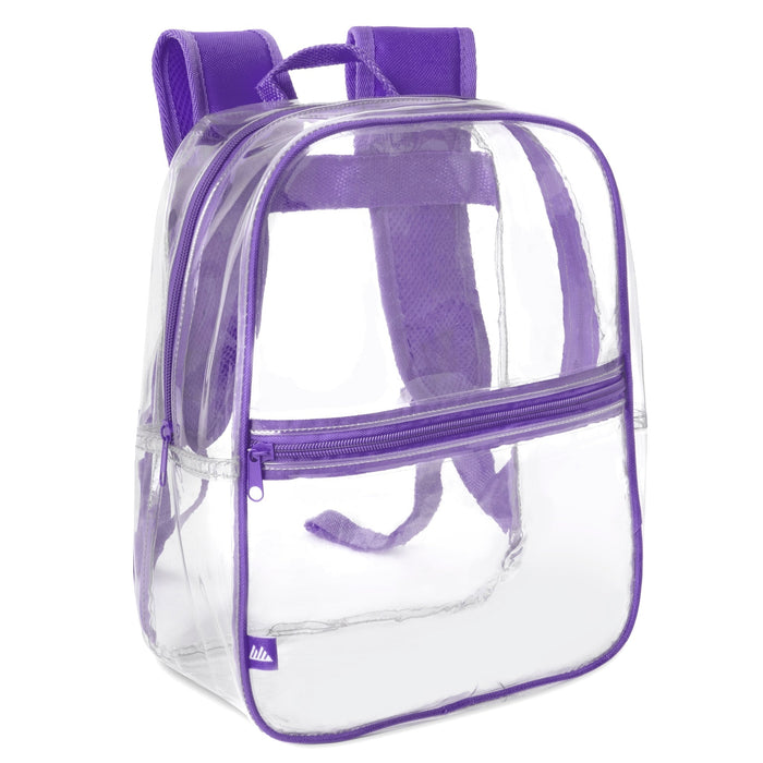 Trailmaker Clear Mini Backpack - Four Color Choices - BagsInBulk.com