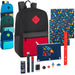 17 Inch Color Block Backpack with 20-Piece Printed School Supply Kit -Boys - BagsInBulk.com