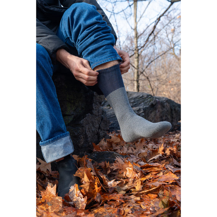 Adult Winter Thermal Crew Rib Socks - BagsInBulk.com