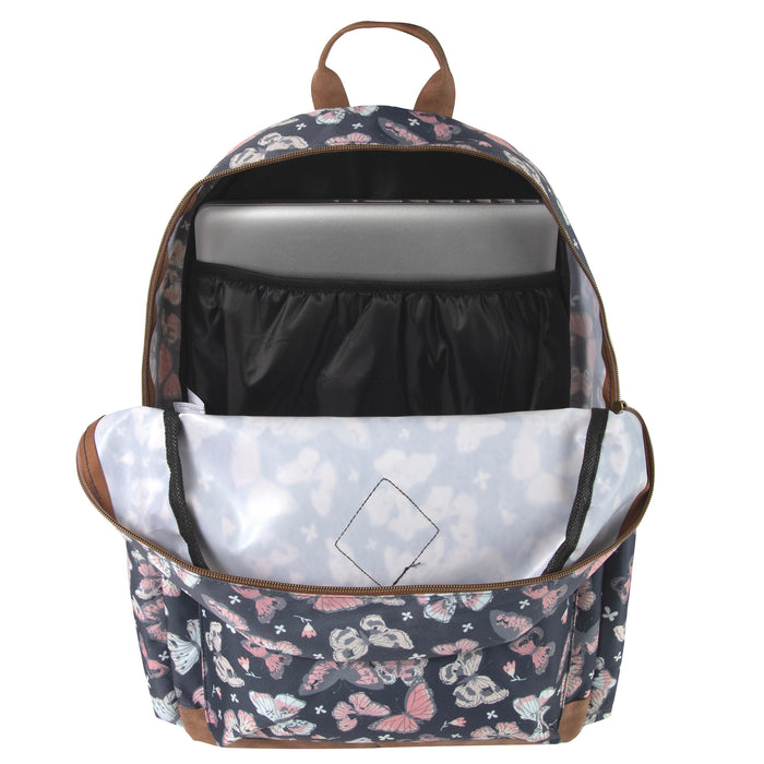 17 Inch Printed Butterfly Backpack