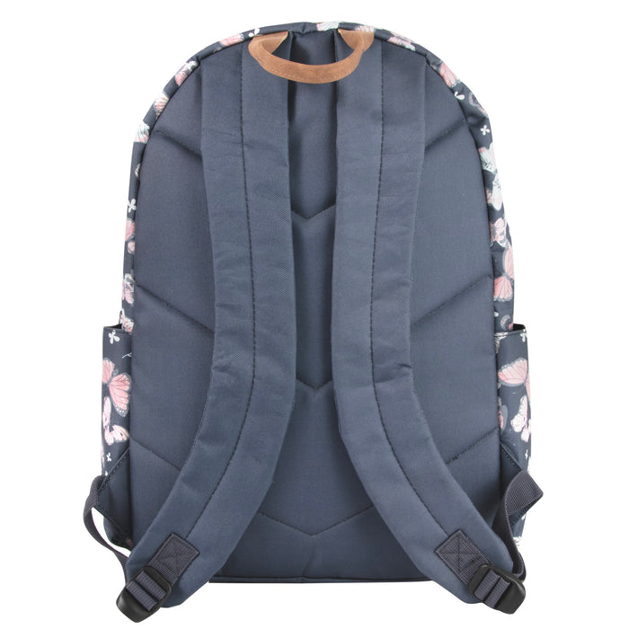 butterfly laptop backpack 24-pack Bulk 17" Butterfly Printed Children's Backpack — BagsInBulk.com
