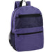 17-Inch Double Front Pocket Backpack with Side Mesh Pockets - 5 Pastel Colors - BagsInBulk.com