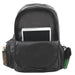 19-inch Bungee Backpack w Laptop Sleeve - Black - BagsInBulk.com