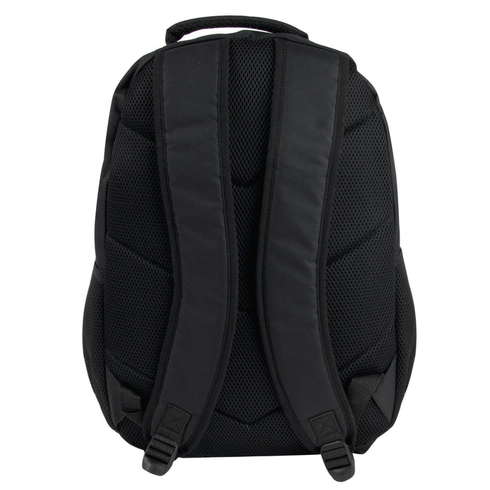 19 Inch Dual Strap Skate  Backpack w Laptop Sleeve - Black - BagsInBulk.com