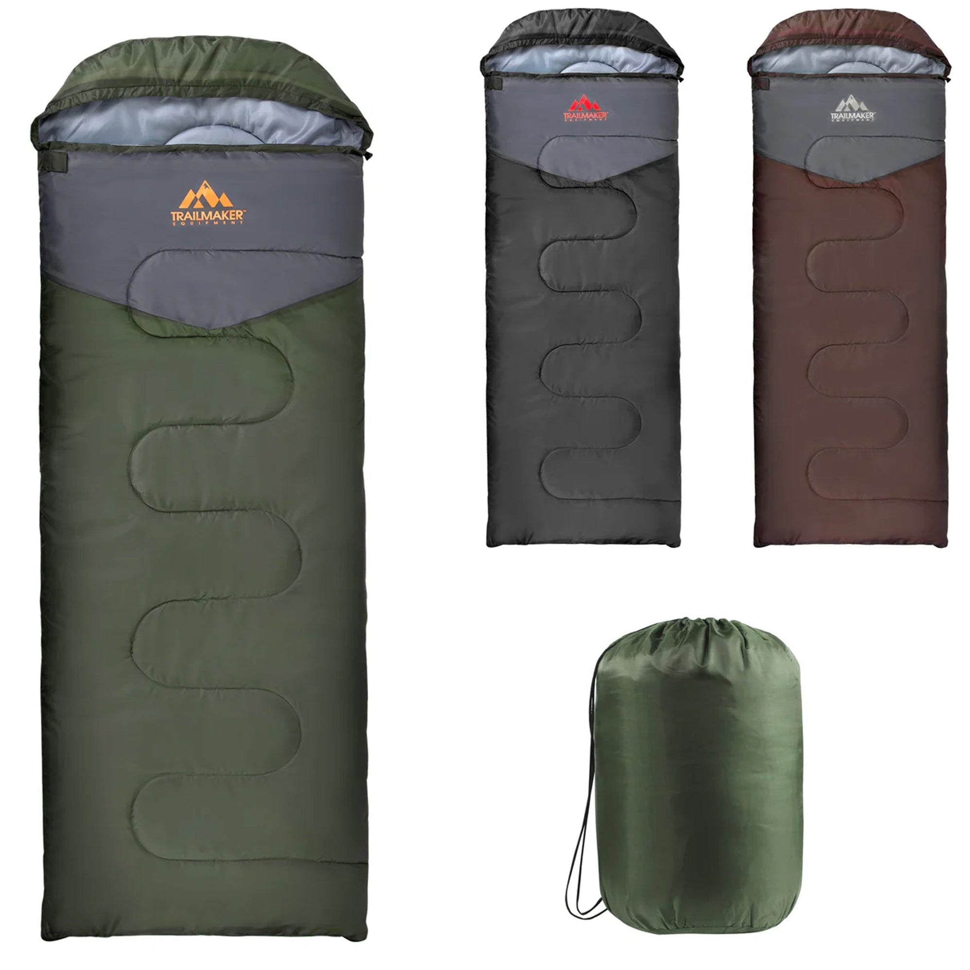 10-pack Bulk Waterproof Extra Cold Weather Sleeping Bags — BagsInBulk.com